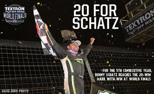 Schatz Reaches 20-Win Plateau for Fifth Straight Year with Win at Textron Off Road World Finals