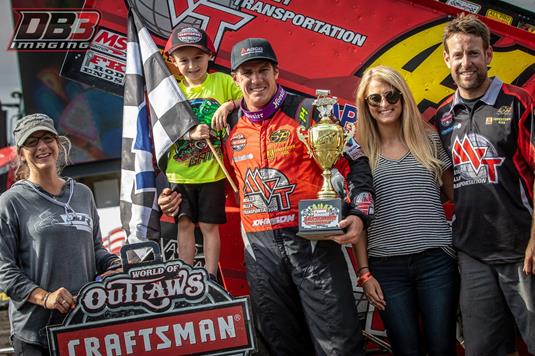 Johnson Wins World of Outlaws Afternoon Thriller to Sweep AGCO Jackson Nationals Preliminary Action