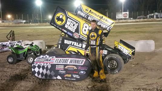 DUSTY ZOMER KEEPS NO REPEAT WIN STREAK ALIVE IN BUMPER TO BUMPER IRA SPRINT COMPETITION WITH VICTORY AT WILMOT RACEWAY!
