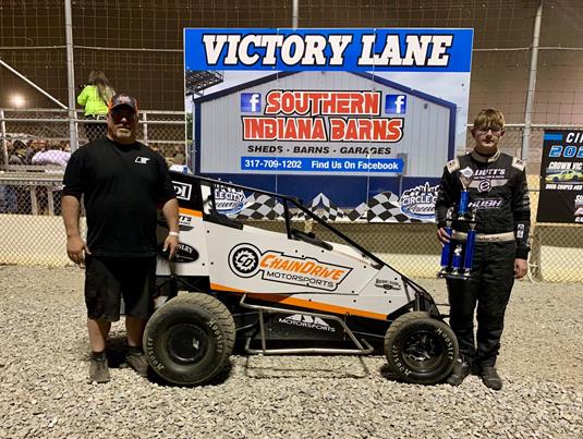 Parker Leek Lands in Victory Lane with NOW600 HART Series at Circle City Raceway!