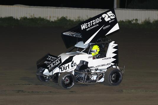 Baxter Displays Speed During Winged Micro Sprint Debut at Dixon Speedway