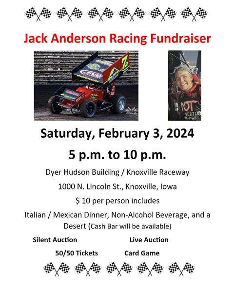 Jack Anderson Racing Fundraiser February 3rd