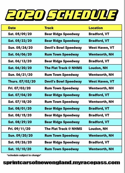 2020 SCHEDULE IS HERE - Sprint Car Racing News and Press Releases