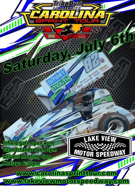 TriboDyn Lubricants Carolina Sprint Tour Takes Tight Points Battle to Lake View Motor Speedway This Saturday