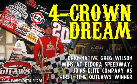 Greg Wilson Wins at Eldora, Claims First Ever Outlaws Victory