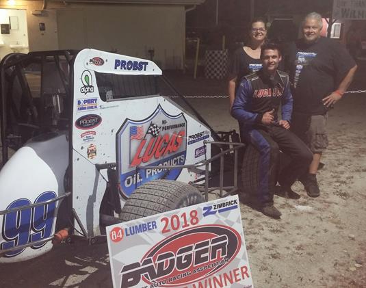 "Probst knocks down first career Badger win at Wilmot Raceway”