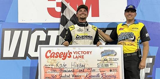 Kade Higday Makes First Knoxville 360 Win Count With $10,000 Score!