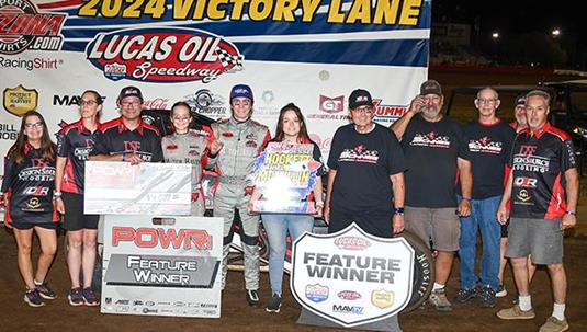 Xavier Doney Drives to Championship Night Win with POWRi WAR in Hockett/McMillin Memorial