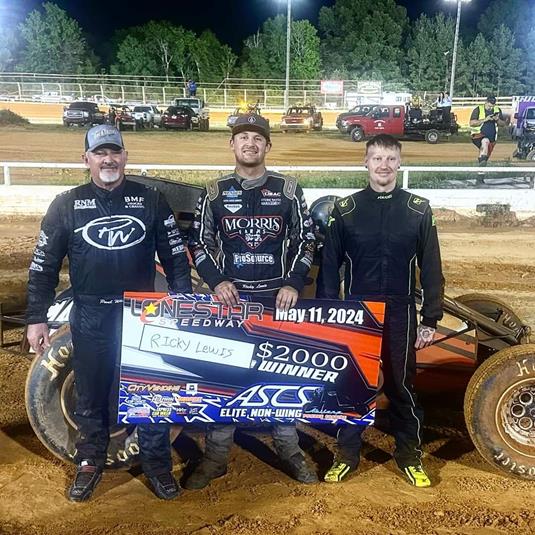 Ricky Lewis Strikes With ASCS Elite Non-Wing At Lonestar Speedway