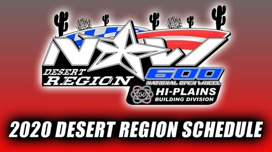 NOW600 Desert Region Releases 21 Race Slate for 2020