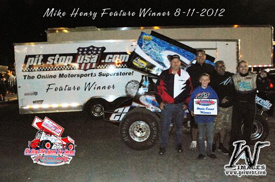 Mike Henry claims first Pit Stop USA Sprint Car Series Victory