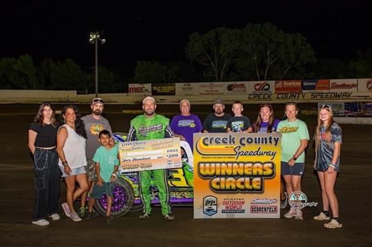 Robbie Russell Runs to Victory with NOW600 Sooner State Dwarf Cars at Creek County Speedway!