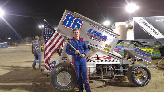 Taylor Spectacular during 360ci Sprint Car Debut