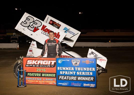 Van Dam Records First Victory at Skagit Speedway Since 2007