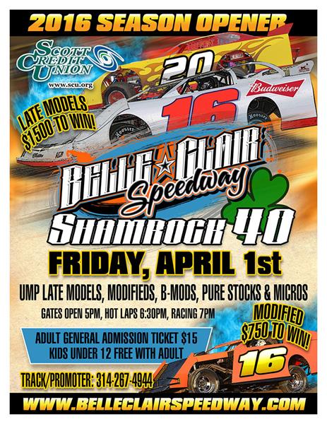 Shamrock 40 Rescheduled for Friday, April 1st in conjunction with the Bob Johnston Classic