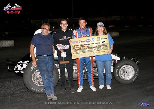 Chase Johnson Overcomes Obstacles to Win USAC/CRA Event at Petaluma Speedway