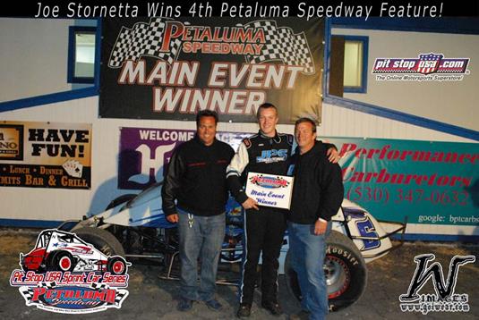 Stornetta Pads Point Lead With Fourth Victory in Pit Stop USA Sprint Car Series.