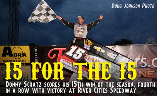 15 for the 15: Donny Schatz Makes It Four in a Row with River Cities Win