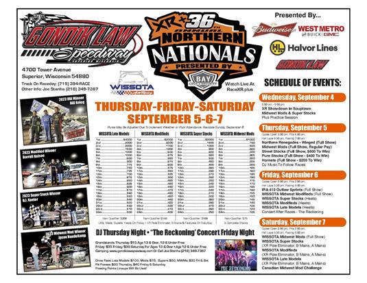 36th Annual XR Northern Nationals presented by Bay Lock & Security Flyer