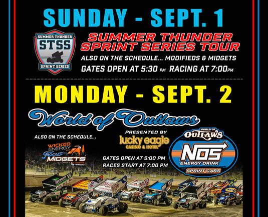 Summer Thunder Sprint Series - Sept 1 at GHR