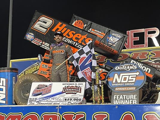 Gravel Leads Big Game Motorsports to 10th World of Outlaws Win of Season