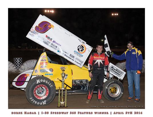 Hagar Handles Slick Track at I-30 Speedway for Third Triumph of Season