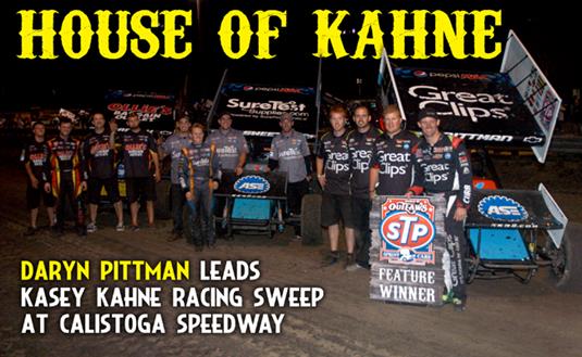 Pittman Leads Kasey Kahne Racing Sweep on Sunday at Calistoga
