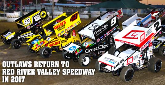 World of Outlaws Sprint Cars Return to Red River Valley Speedway in 2017