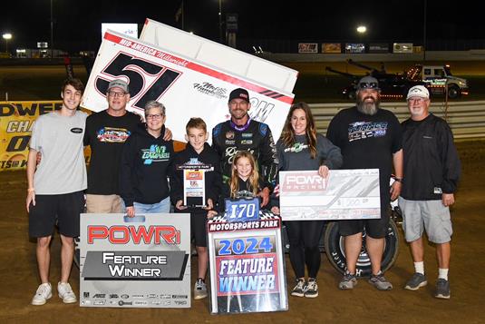 Jeremy Campbell Claims Win in POWRi 305 Sprint vs URSS Battle at I-70 Speedway