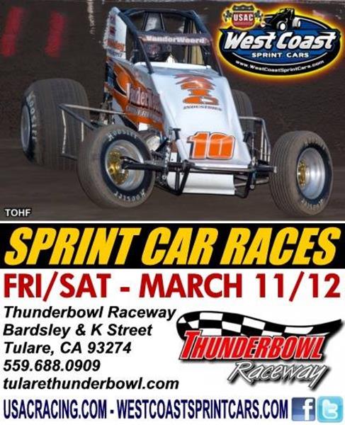 West Coast Sprints eye 2-Night Tulare Visit; Clauson Spectacular in Sin City Show Down at LVMS