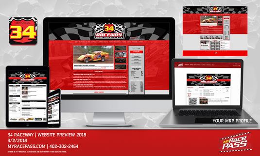 MyRacePass Develops Track Website for 34 Raceway