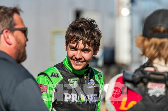 Gage Pulkrabek spends birthday weekend on the road