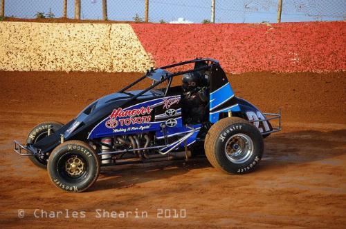 Montieth Flexes His Muscles During USAC Lincoln Stop