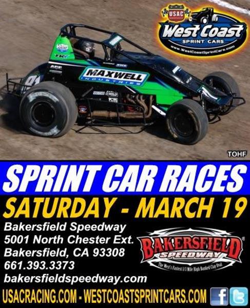 Bakersfield Speedway Welcomes West Coast Sprints Saturday; Johnson Records Win #1, Rain Also Prevails at Tulare