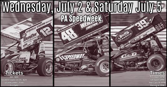 Port Royal Speedway Set for Two Big Nights of Central PA Speedweek Action July 2 & July 5