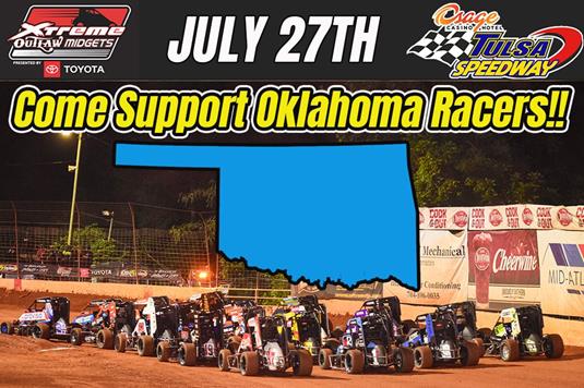 Come Support our Oklahoma Racers in the Xtreme Outlaw Series tomorrow night at Osage Casino & Hotel Tulsa Speedway!
