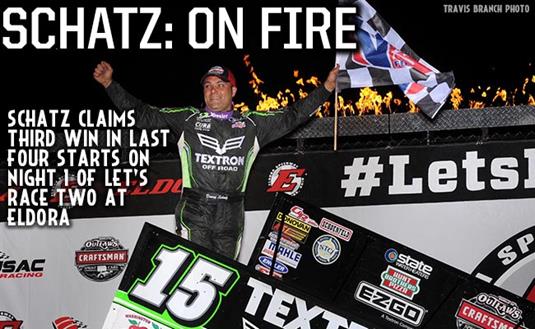Schatz Scores Third Win in Last Four Starts on Night One of Let’s Race Two at Eldora