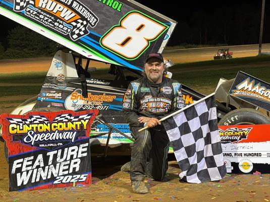 Dietrich Thrills Crowd with 410 Sprint Car Victory at Clinton County Speedway