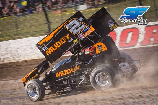 Kerry Madsen Aiming for Win During World of Outlaws Race at Lakeside