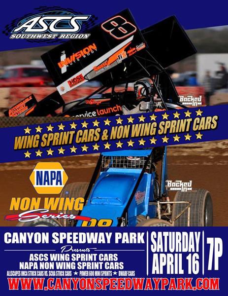Carlyle Tools ASCS Southwest Region Returns To Canyon Speedway Park