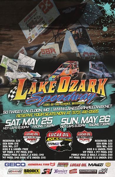 Lake Ozark Speedway Next For Lucas Oil American Sprint Car Series
