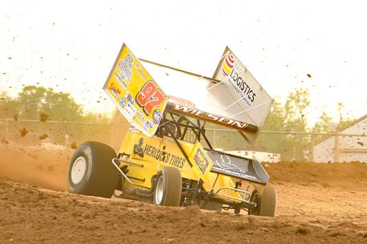 Wilson Charges From 23rd to Ninth During World of Outlaws Event at Attica