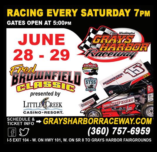 Fred Brownfield Classic At Grays Harbor Raceway Next For Lucas Oil American Sprint Car Series