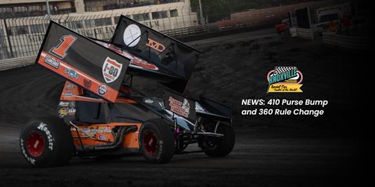 Knoxville Raceway Increases 410 Purse and Introduces Rule Change for 360 Engines in 2025