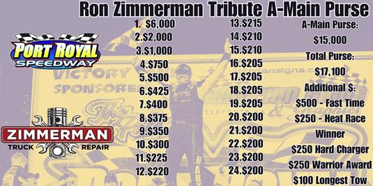 Port Royal Speedway Gears Up for the 2nd Annual Ron Zimmerman Tribute Race