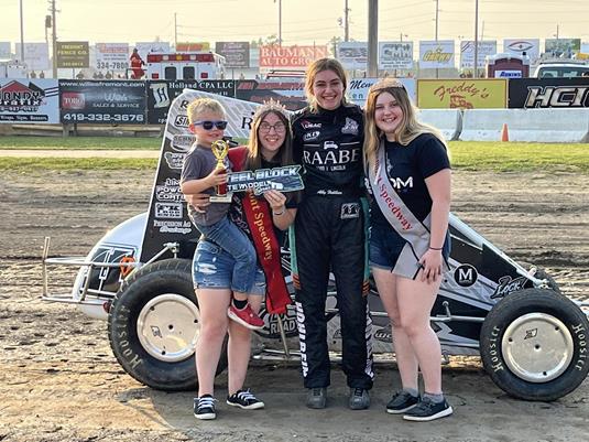 A Weekend Of Fifths For Abby Hohlbein With The USAC Midwest Thunder Midgets