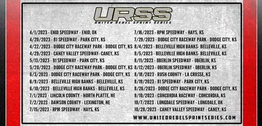 24 Dates Line 2023 United Rebel Sprint Series Schedule