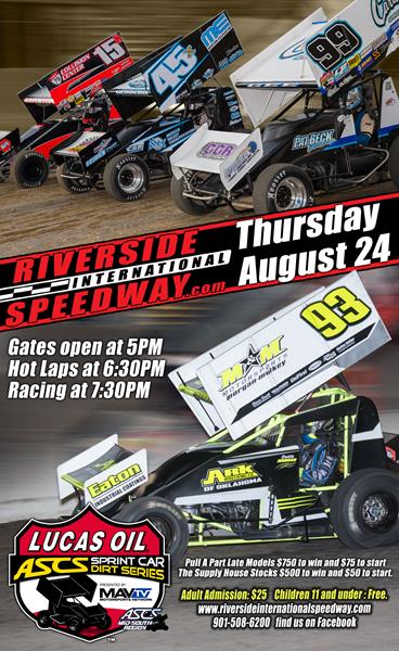 Lucas Oil ASCS Returns To Riverside Int. Speedway This Thursday