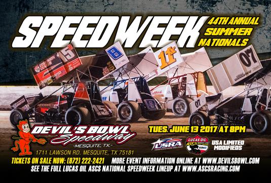 ASCS Sizzlin’ Summer Speedweek Continues Tuesday At Devil’s Bowl Speedway