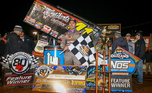 GRAND OPENING: DAVID GRAVEL WINS FIRST NIGHT OF NATIONAL OPEN AT WILLIAMS GROVE